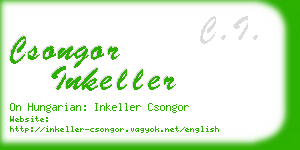 csongor inkeller business card